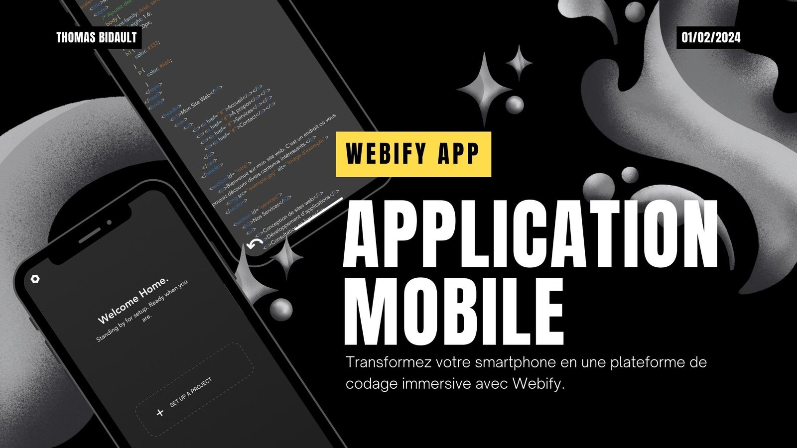 Application mobile de codage : Webify